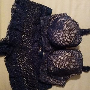 Bra with matching boyshorts